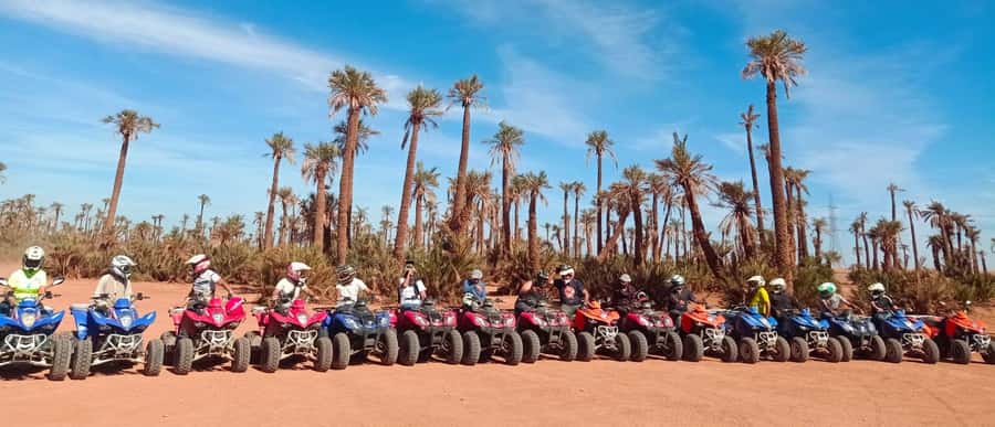 Marrakech, explore the palm grove desert by quad bike - A calm safety briefing before the throttle