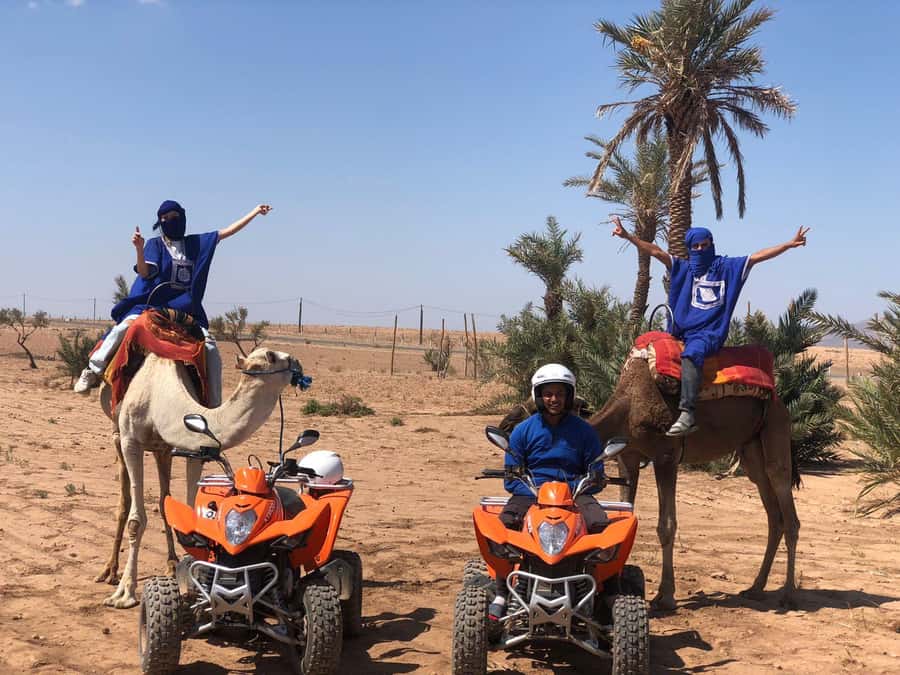 Marrakech: Guided Quad Bike and Camel Ride Tour with Tea - Mint tea, bread, honey, and olives in a Berber tent