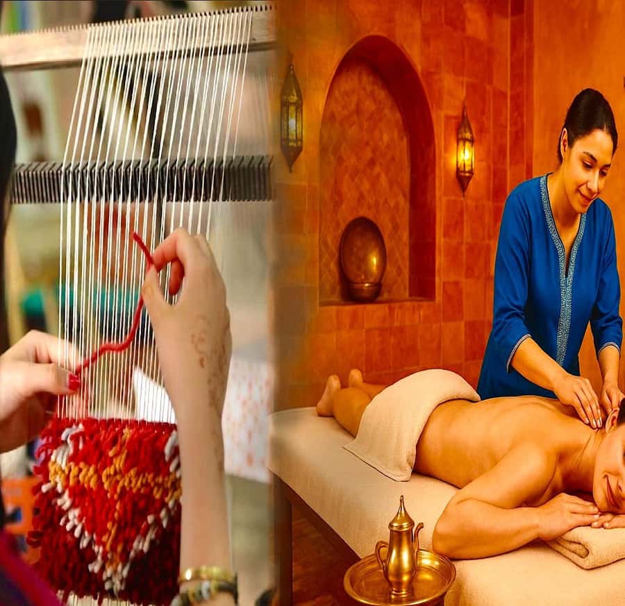 Marrakech Hammam, Massage & Berber Carpet Weaving Workshop - Key points at a glance