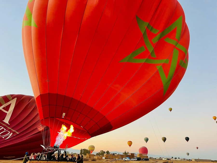 Marrakech: Hot Air Balloon Ride with Breakfast & Transfer - The balloon launch and safety briefing