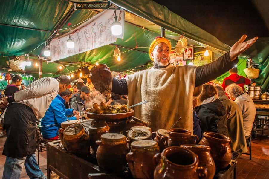 Marrakech: Jemma El Fnaa Food Tour with Dinner - Small shops, olives, nuts, and Moroccan sweets