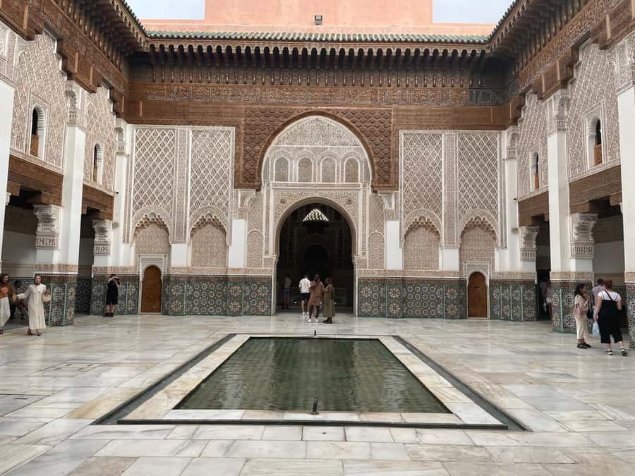 Marrakech: Madrasa Ben Youssef, Secret Garden & Medina Tour - Koutoubia Mosque from the outside