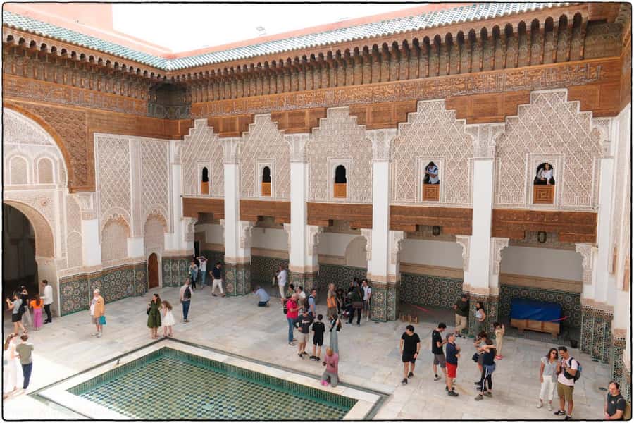 Marrakech: Madrassa Ben Youssef, Secret Garden & Medina Tour - Ben Youssef Madrasa and Moroccan detail