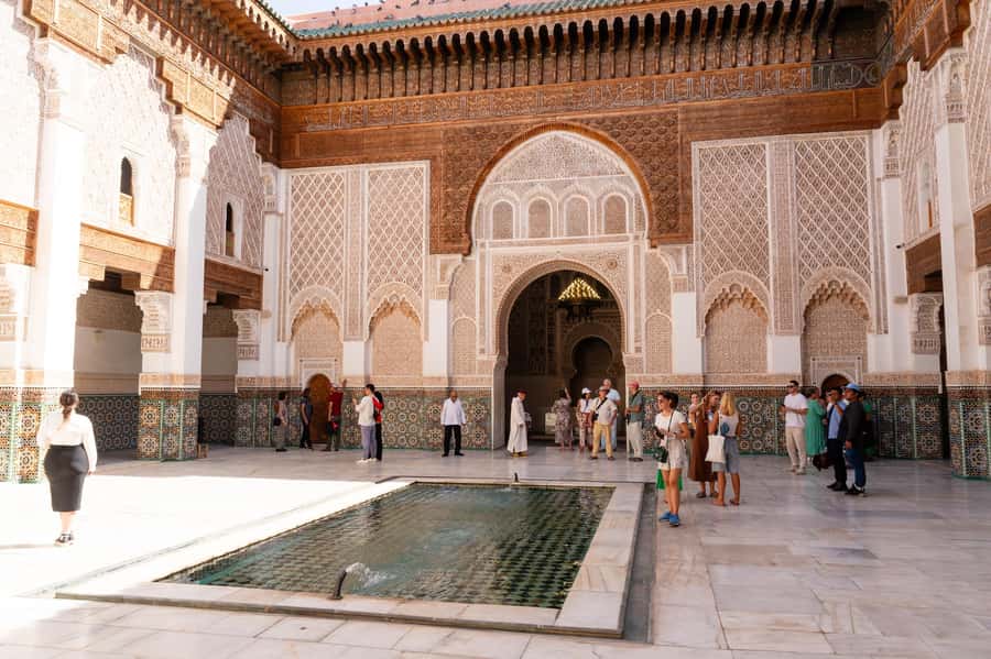 Marrakech: Madrassa Ben Youssef, Secret Garden & Medina Tour - Souk Semmarine and the craft streets