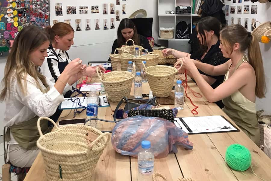 Marrakech Medina Basket Embroidery Workshop - A handmade souvenir in the middle of Marrakech Medina