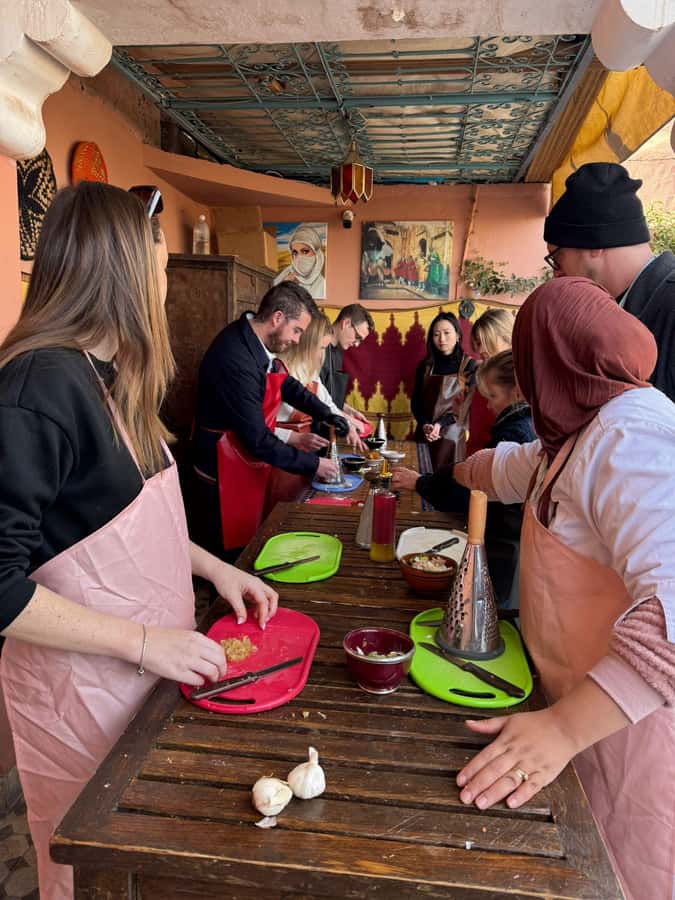 Marrakech: Moroccan Cooking Class with a Local Family - Tagine, couscous, or tanjia for the main dish