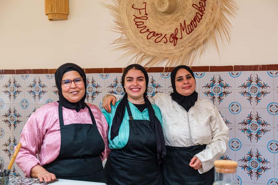 Marrakech: Moroccan Cooking Class with Market Visit and Meal - From the Medina meeting point to the kitchen