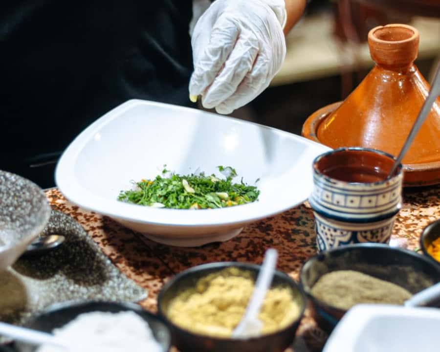 Marrakech: Moroccan Cooking Class with Pickup - Eating Lunch With the Group