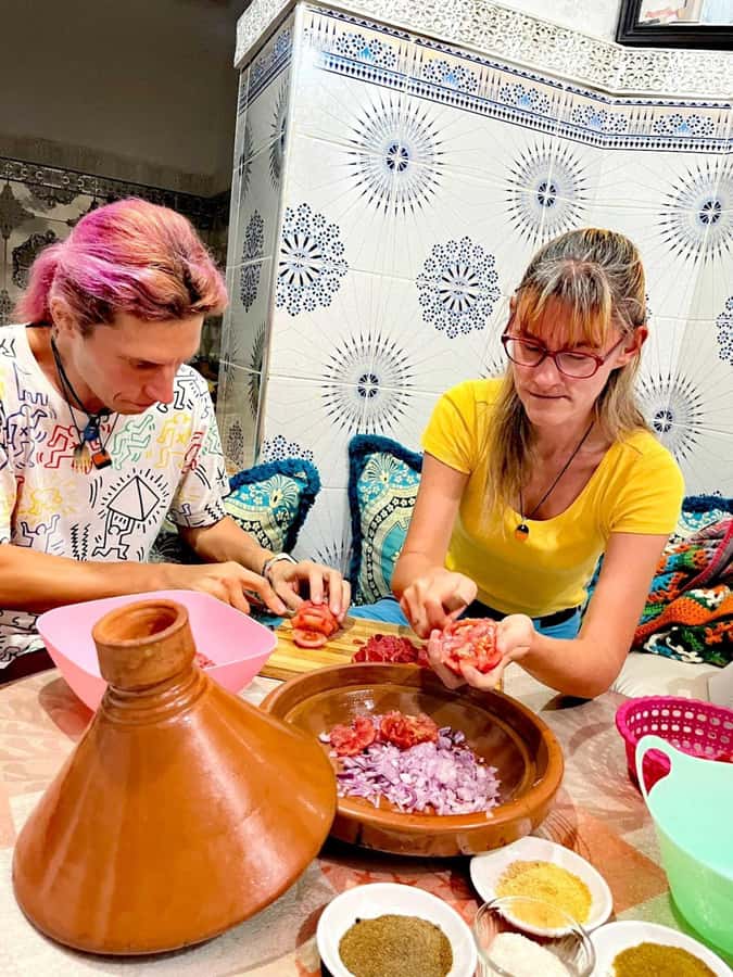 Marrakech: Moroccan Cuisine Cooking Class in Local Home - Entering a Marrakech home near the medina