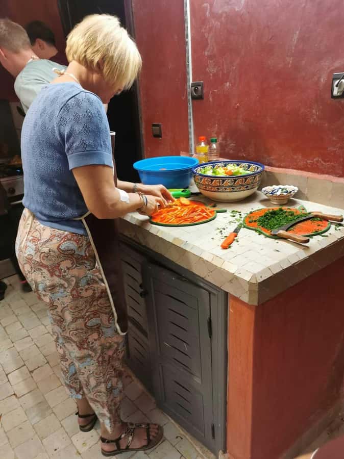 Marrakech: Moroccan Cuisine Cooking Class in Local Home - Tagines, salads, and zaalouk on the menu