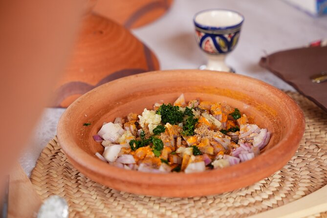 Marrakech Nelia Cooking Class - Cooking Moroccan food on the rooftop