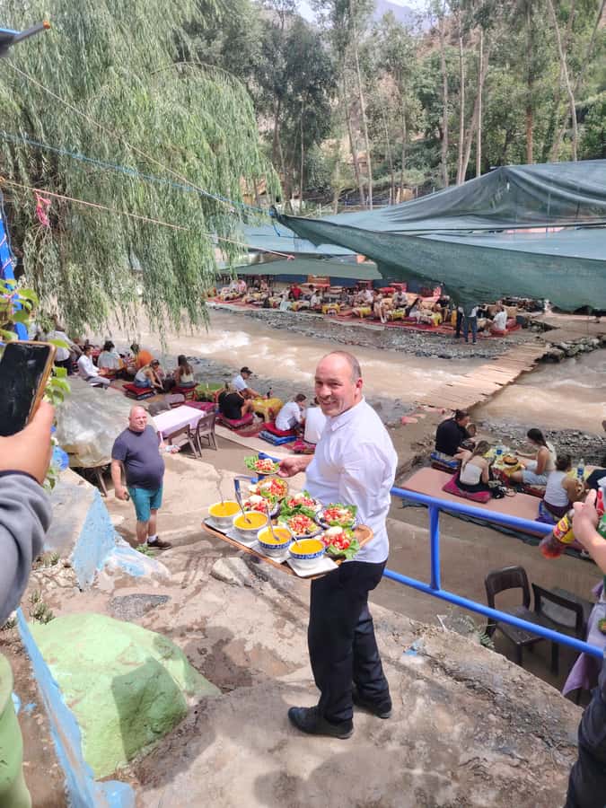 Marrakech: ourika valley Atlas Mountains & Waterfalls Trip - Setti Fatma waterfalls and the mountain view