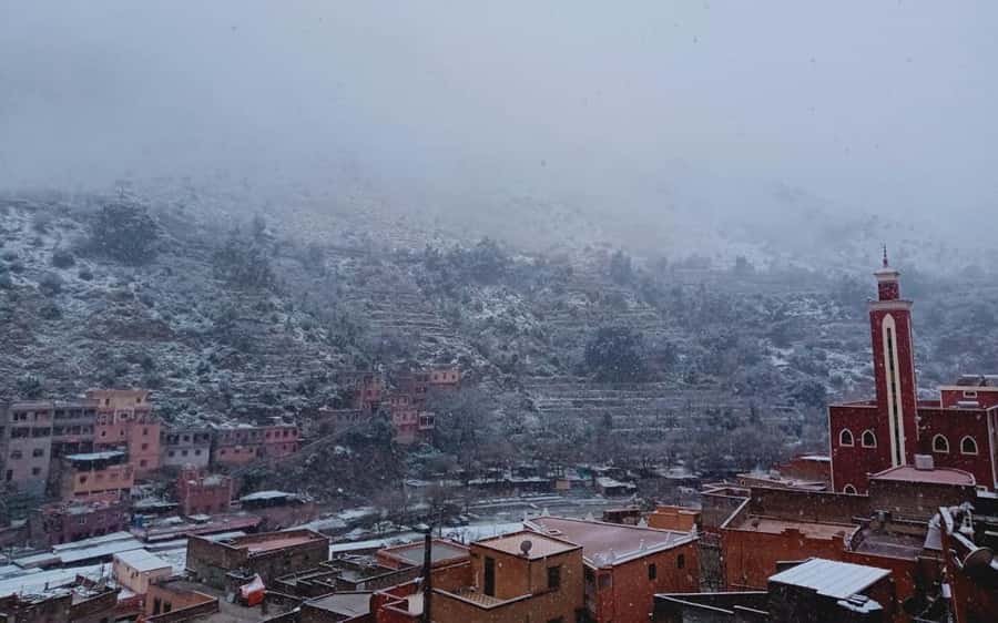 Marrakech: Ourika Valley Day Trip with Berber Village - Walking toward Setti Fatma waterfalls