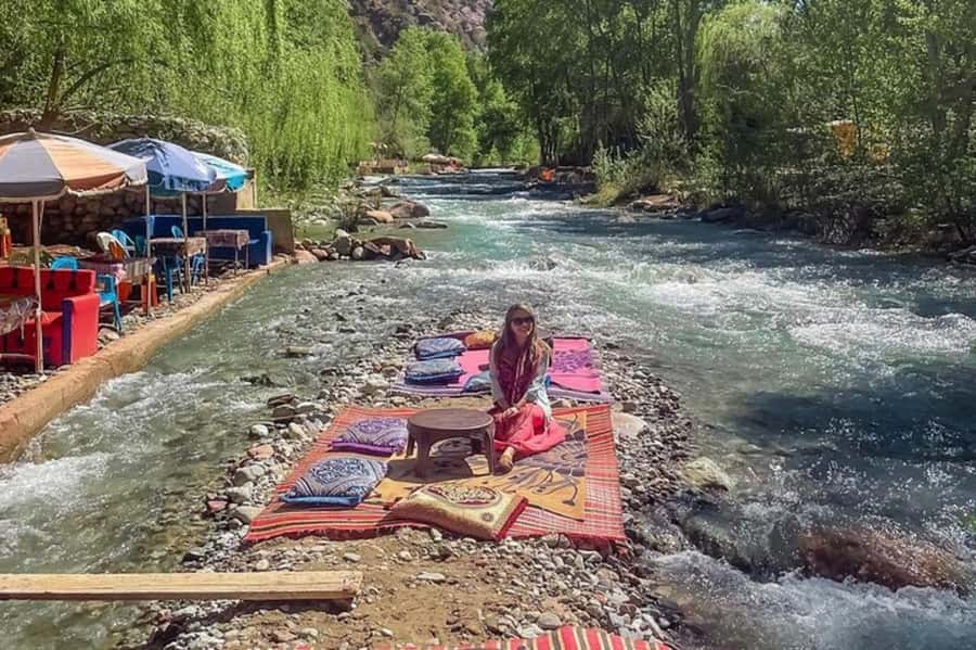 Marrakech: Ourika Valley Trip with Waterfall Hike & Lunch - Lunch by the Ourika River