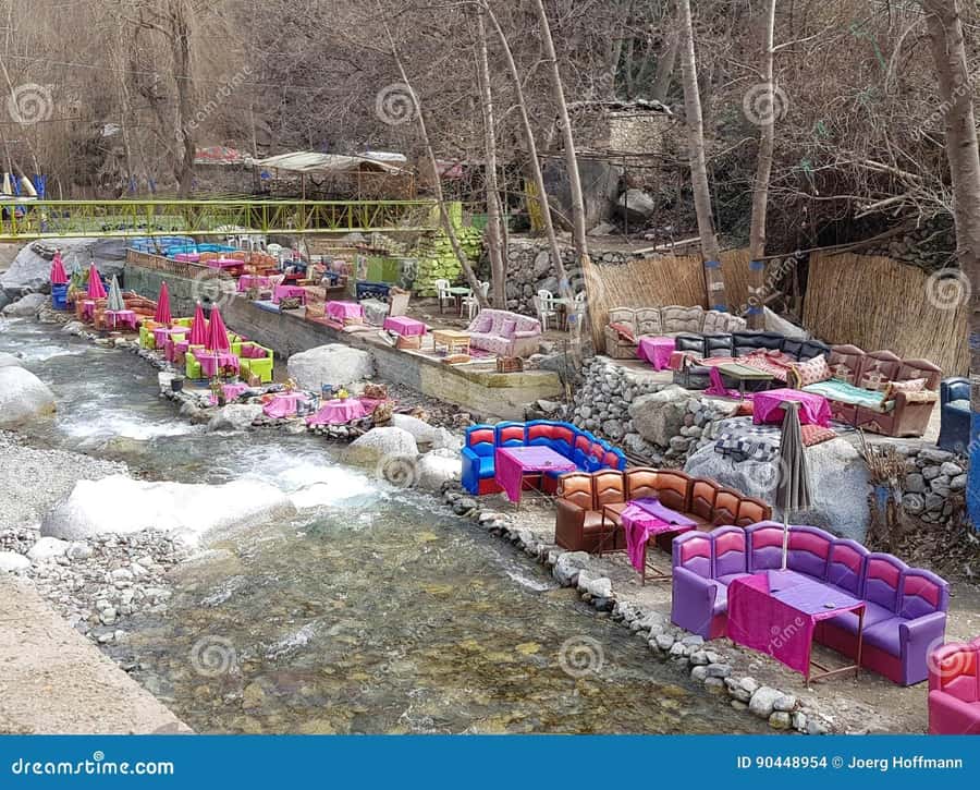 Marrakech: Ourika Valley with guid + lunch +Atlas Mountains - Arriving at Setti Fatma and the waterfall route