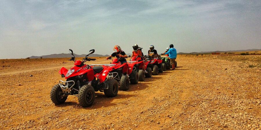 Marrakech: Palmeraie Guided Quad Biking Tour with Tea - Safety, guides, and the optional drone video