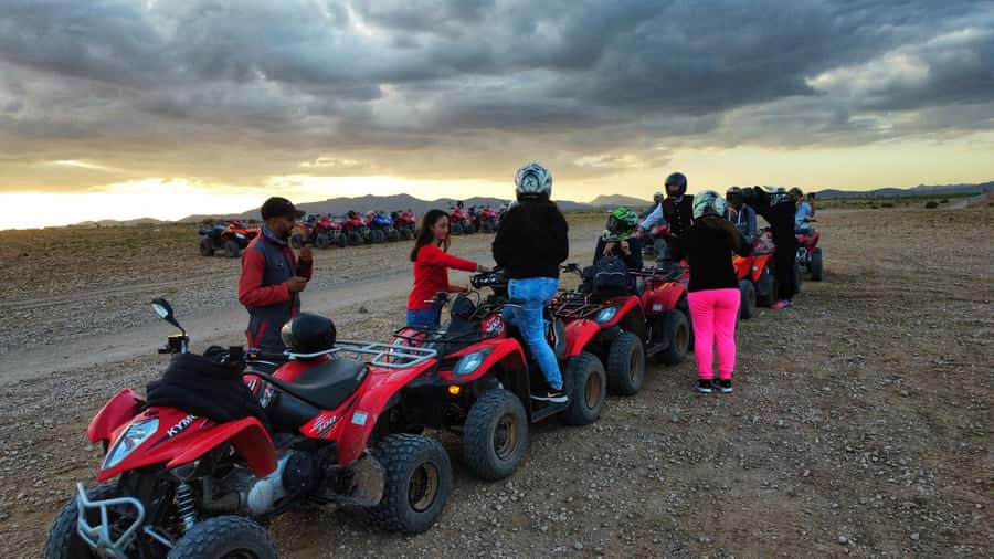 Marrakech: Palmeraie Guided Quad Biking Tour with Tea - Getting your helmet and learning the quad