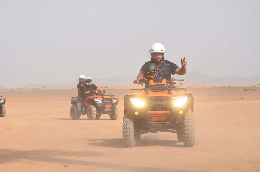 Marrakech: Palmeraie Guided Quad Tour with Tea Break - Forty-five minutes through palm groves and dirt tracks
