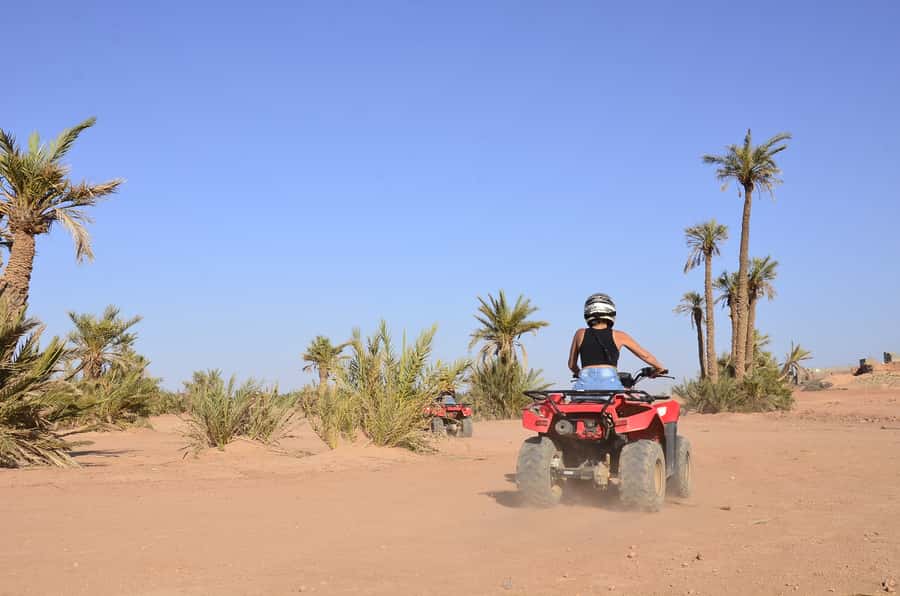 Marrakech: Palmeraie Guided Quad Tour with Tea Break - Dust, clothing, and simple preparation