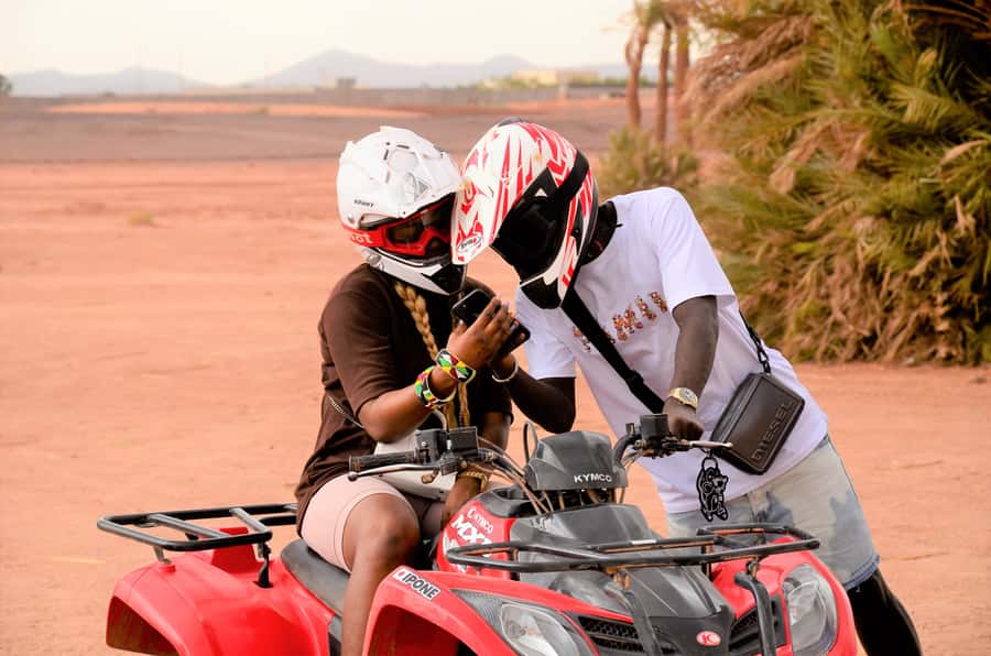 Marrakech: Palmeraie Guided Quad Tour with Tea Break - The safety briefing makes this friendly to beginners