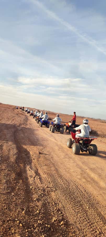 Marrakech: Palmeraie Private Quad Bike Experience - Photo stops, phone videos, and the sunset return