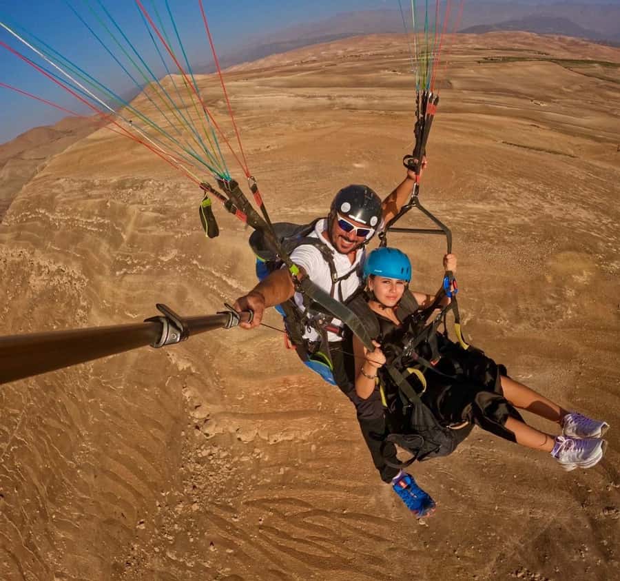 Marrakech: Paragliding over Agafay Desert & Atlas Mnt Views - The optional camel ride
