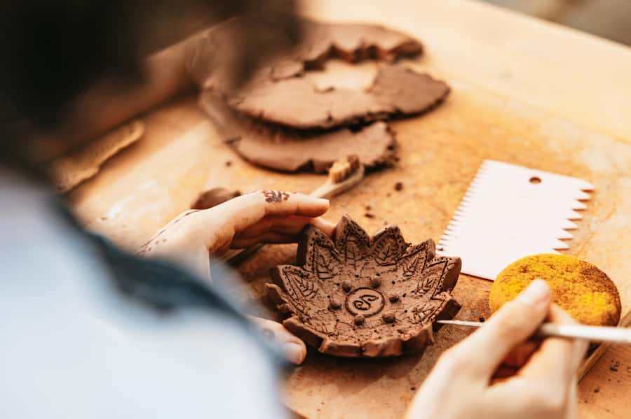 Marrakech: Pottery Workshop with Moroccan Tea - Make a cup, box, tagine, or your own design