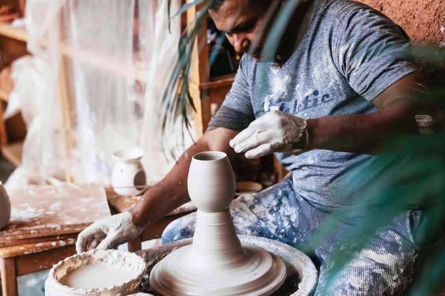 Marrakech: Pottery Workshop with Moroccan Tea - The pottery wheel is the exciting, difficult part