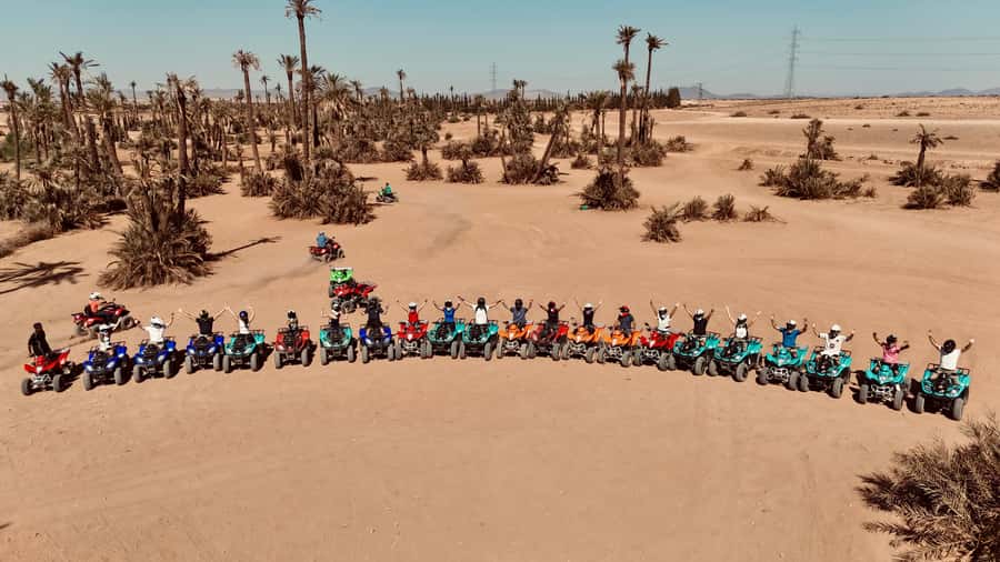 Marrakech: Quad activity in the Palmeraie with Tea break - Getting ready for a Yamaha 250 cc quad