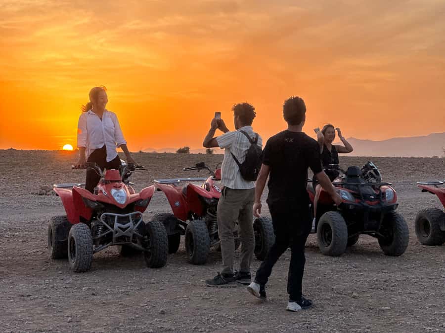 Marrakech: quad Adventure at the Dunes of the palmery desert - Photos among the palms