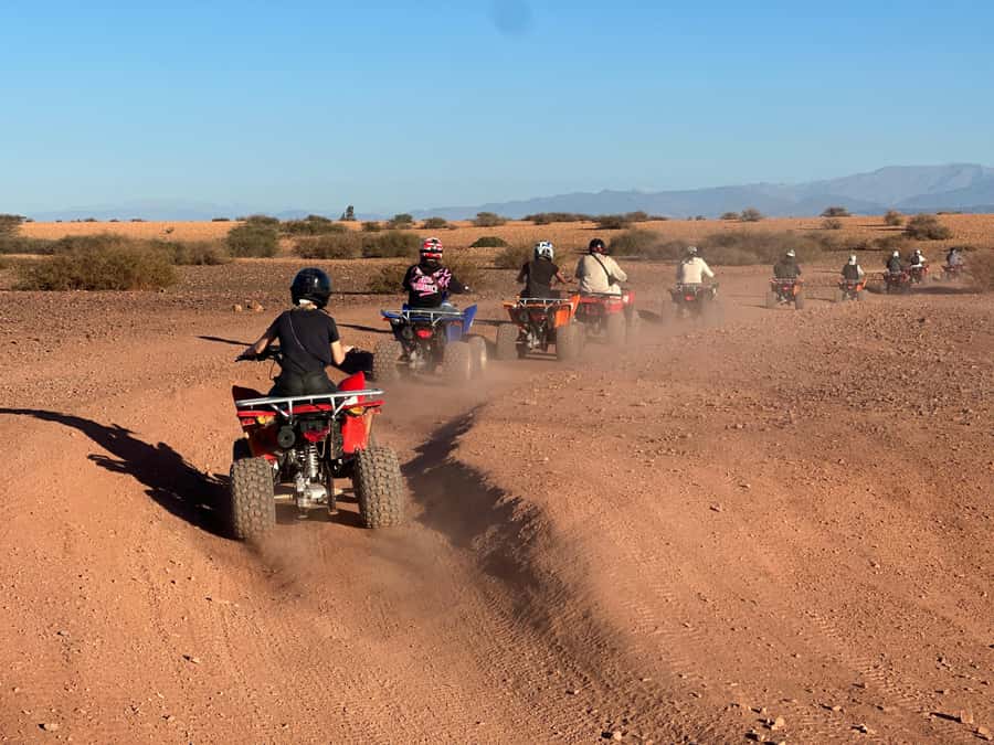 Marrakech: quad Adventure at the Dunes of the palmery desert - Pickup from Marrakech and the 30-minute drive