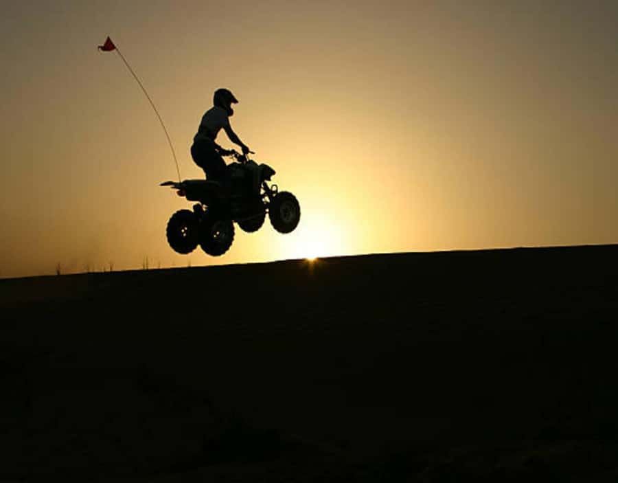 Marrakech : Quad Bike and Camel Ride with dinner in Agafay - Quad riding across Agafay’s rocky terrain