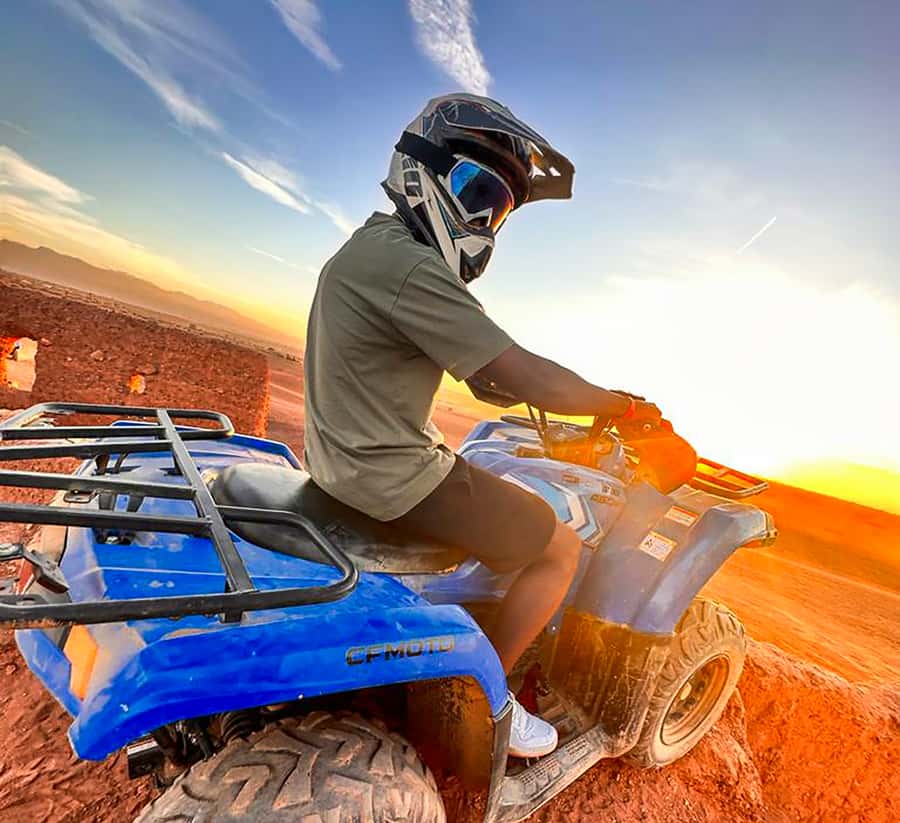 Marrakech Quad Bike Experience: Desert and Palmeraie - Palm groves, village life, and Atlas Mountain views