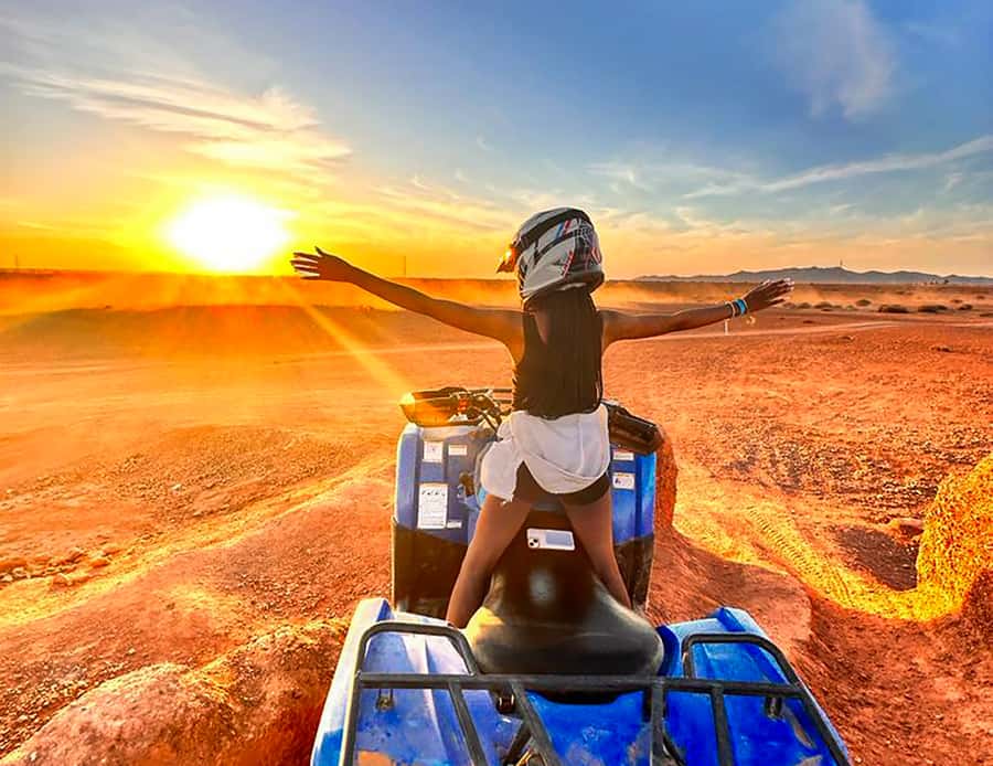 Marrakech Quad Bike Experience: Desert and Palmeraie - Getting ready for two hours on a quad