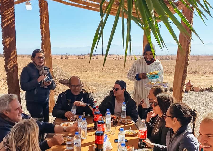 Marrakech: Quad Bike Tour to Palm Oasis and Jbilat Desert - Mint tea, honey bread, and a simple desert pause