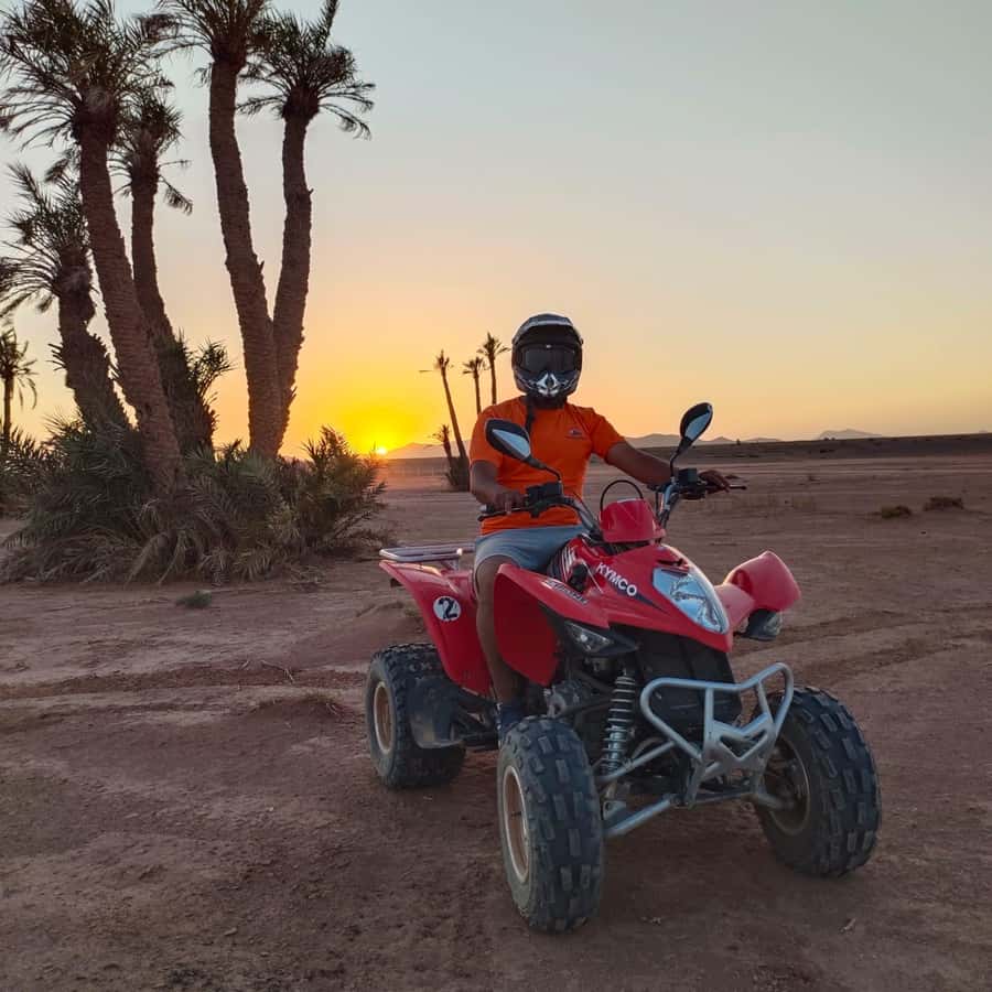 Marrakech: Quad Bike Tour to Palm Oasis and Jbilat Desert - A short lesson before the engines start