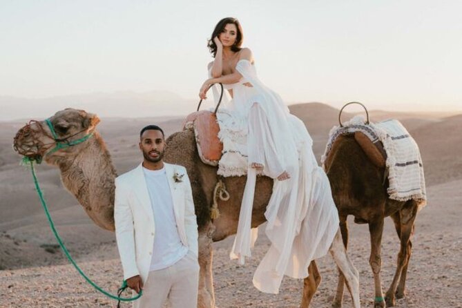 Marrakech: Quad & Camel Ride with Sunset, Dinner & Show - Quad biking across the stony desert