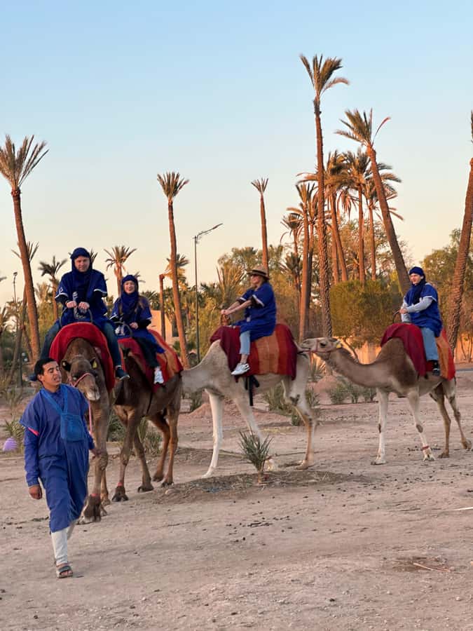 Marrakech:quad excursion at Jbilet desert with Moroccan tea - Moroccan tea in the middle of the desert