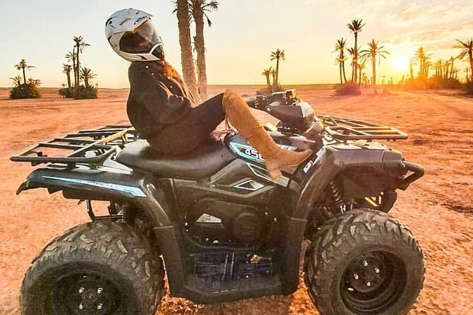 Marrakech: Quad excursion to the palm grove and Jbilets desert - The bivouac, mint tea, and Atlas Mountain views