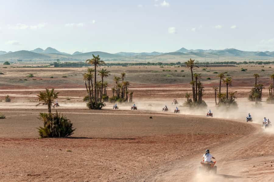 Marrakech: Quad Tour in Jbilets Desert with Palm Grove - Leaving Marrakech for the Jbilets desert