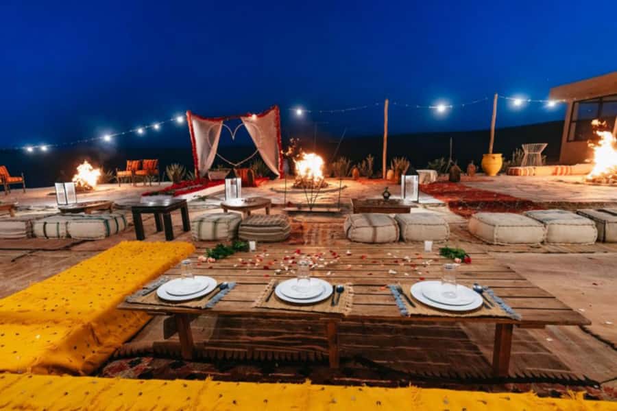 Marrakech: Sunset Dinner in Agafay Desert with Camel Ride - The argan oil cooperative stop