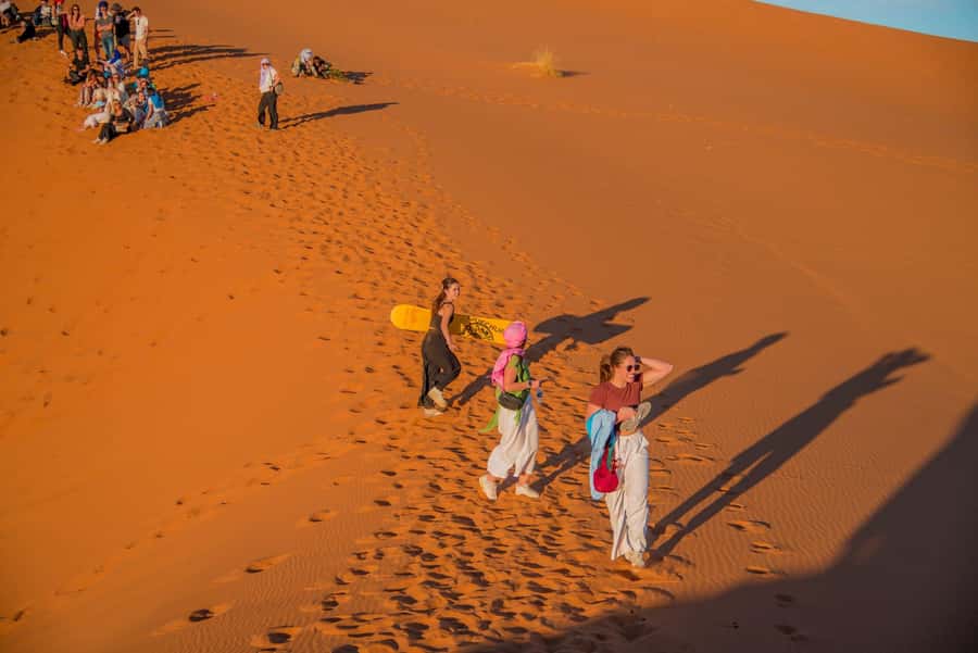 Marrakech to Fes: 3-Day Merzouga Desert Camel & Sandboarding - Sunrise, the Ziz Valley, and the road to Fes