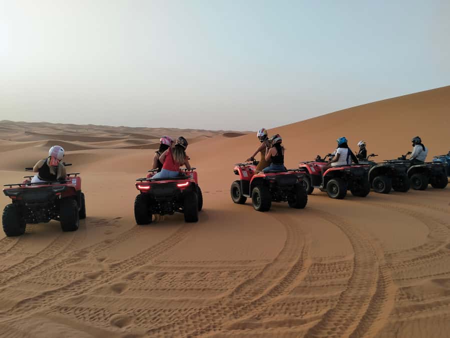 Marrakech to Fes 3 Days Sahara Desert Tour With Camel & Quad - The camel ride and desert camp at Erg Chebbi