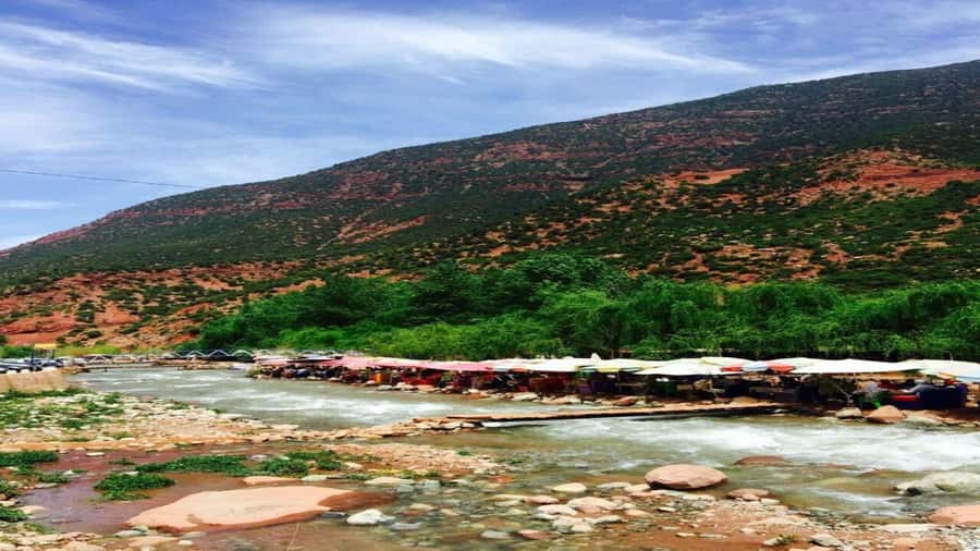 Marrakech to Ourika Valley-Scenic Day Tour Lunch & Waterfal - Lunch beside the Ourika River
