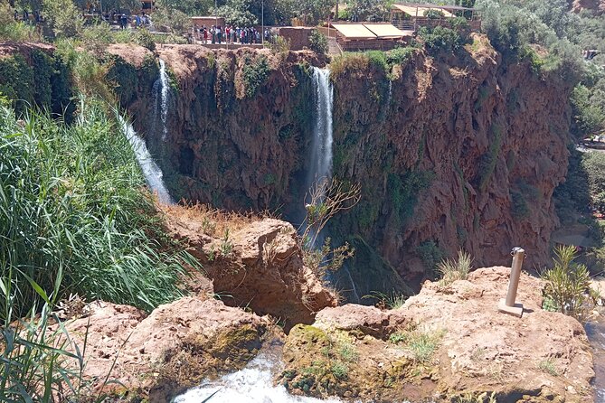 Marrakech to Ouzoud Waterfalls Day Tour - The boat ride below the falls