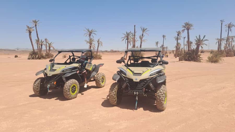 Marrakech: Tour Buggy 1000cc In Palm Oasis and Jbilat Desert - Getting ready at the traditional site
