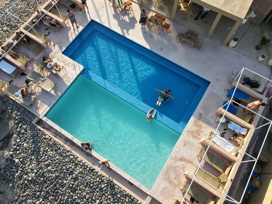 Marrakesh: Agafay Desert 3-Course Dinner Show & Pool Access - Sunset over Agafay before the meal
