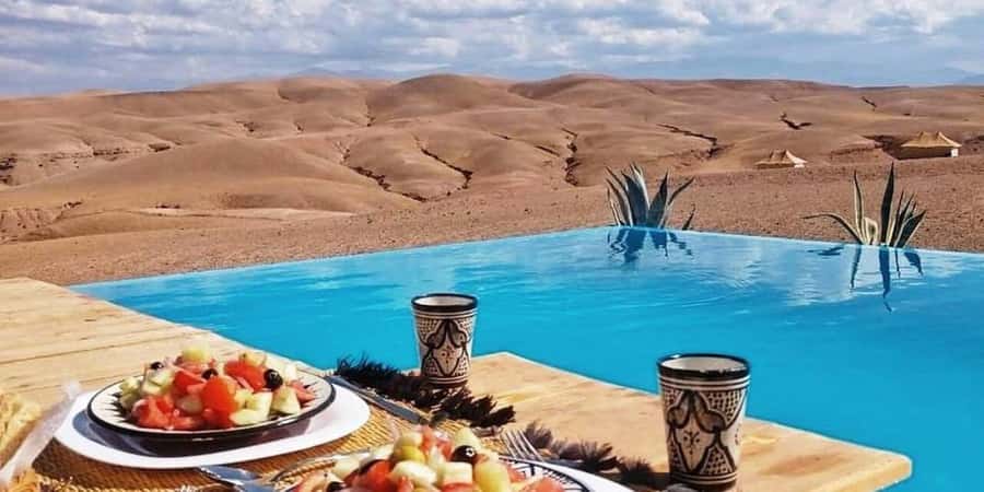 Marrakesh: Agafay Desert Tour with Lunch and Swimming Pool - Pool time before lunch