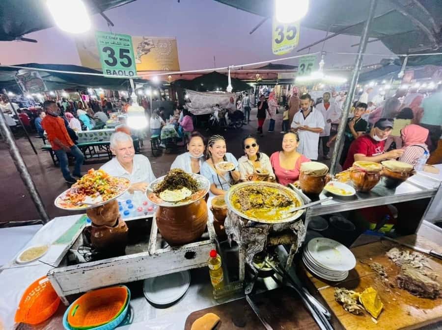 Marrakesh: Guided Street Food Tasting by Locals - Through the food market toward the Mellah