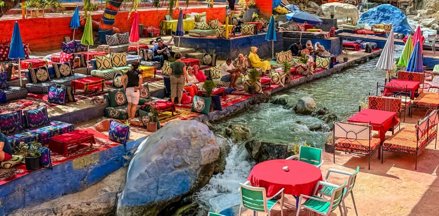 Marrakesh: Ourika Waterfalls, Atlas Mountains, Guide + Lunch - The Ourika Valley stop and the road to Setti Fatma